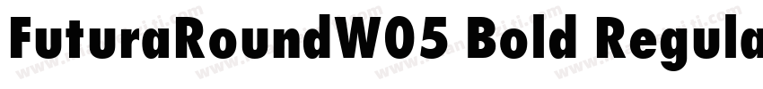 FuturaRoundW05 Bold Regular字体转换